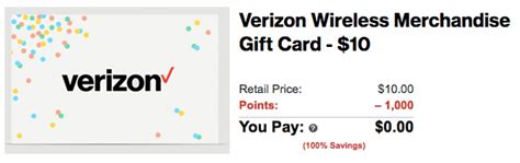 verizon smart rewards gift cards cost|my Verizon rewards account.